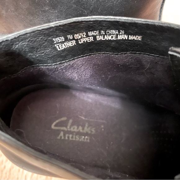 Clarks Black Leather Granny Boots - Picture 5 of 5